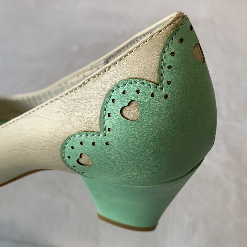 Mint cream PIN UP COUTURE shoes Wiggle-17 - Picture 11 of 16